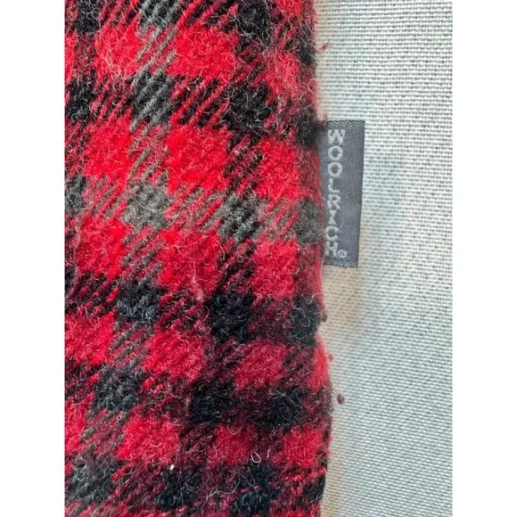 Woolrich Wome's Zip Up Cardigan Shirt Jacket Long Sleeve Size S Red Black Plaid - Picture 7 of 10